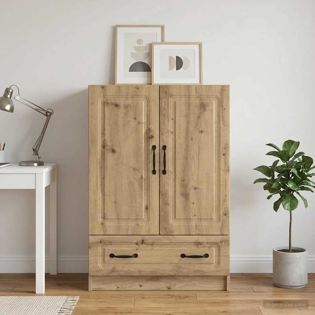 Sideboard Artisan-eg 66 x 34,5 x 92 cm Konstrueret træ