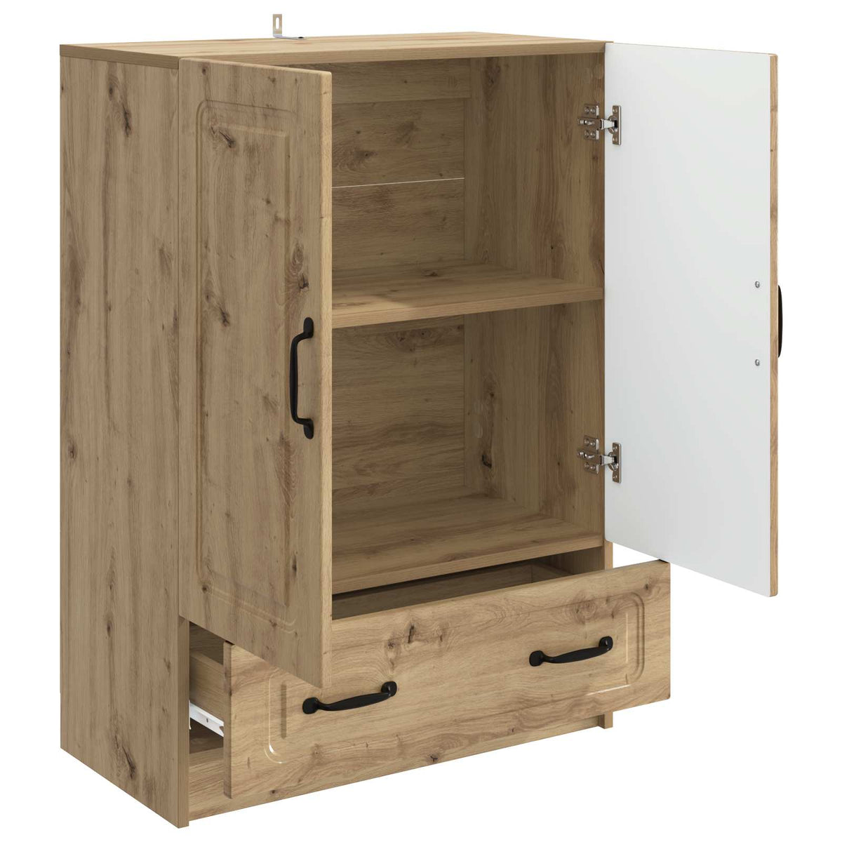 Sideboard Artisan-eg 66 x 34,5 x 92 cm Konstrueret træ