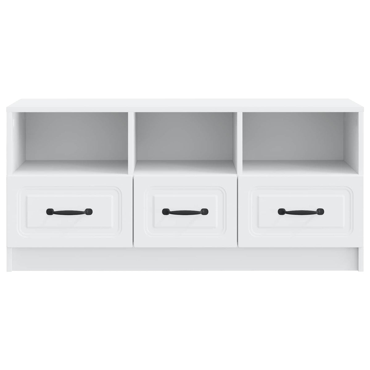 TV-skab med skuffe Hvid 102 x 34,5 x 47 cm Konstrueret træ
