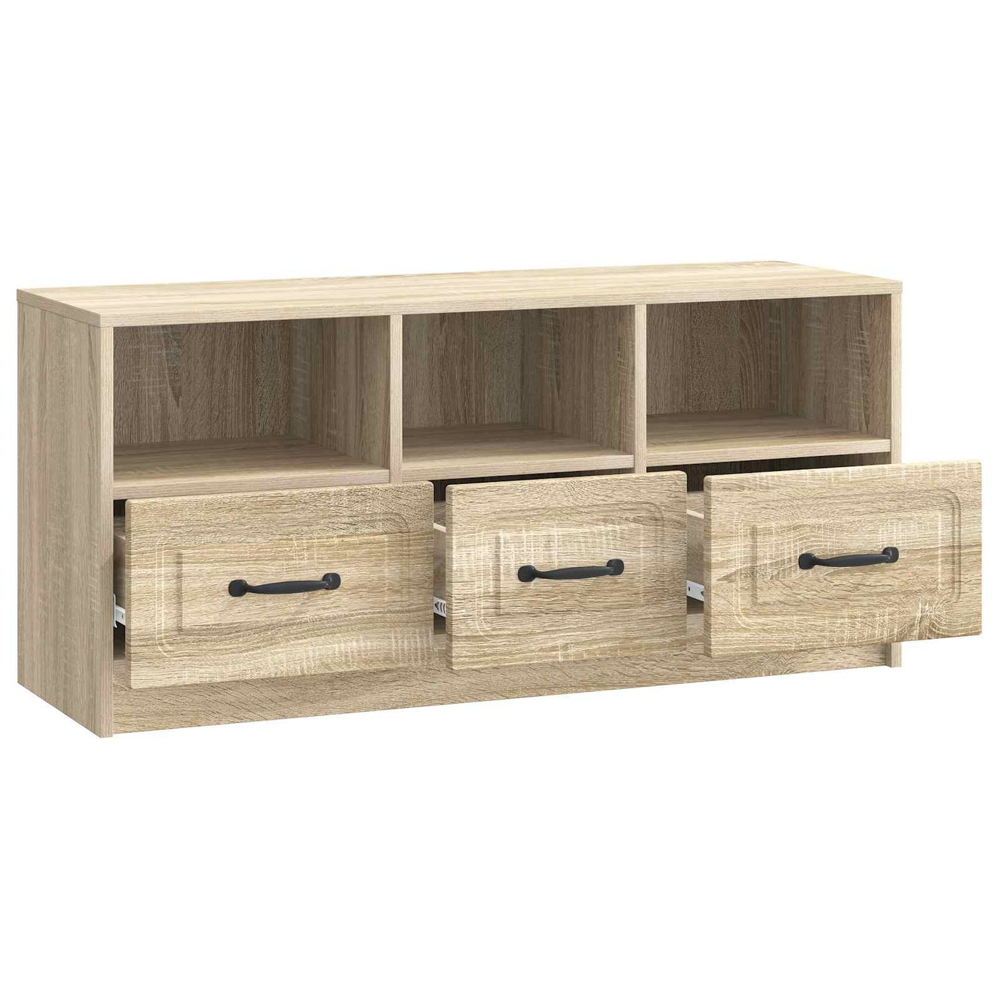 TV-skab med skuffe Sonoma-eg 102 x 34,5 x 47 cm Konstrueret træ