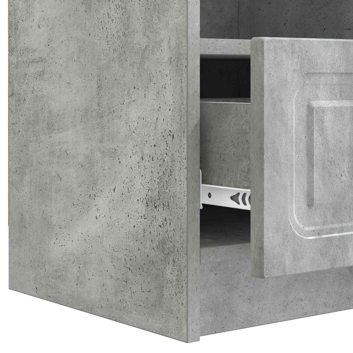 TV-skab med skuffe Betongrå 102 x 34,5 x 47 cm Konstrueret træ