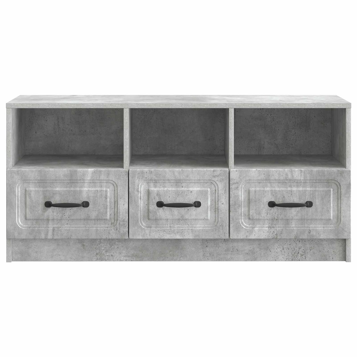 TV-skab med skuffe Betongrå 102 x 34,5 x 47 cm Konstrueret træ