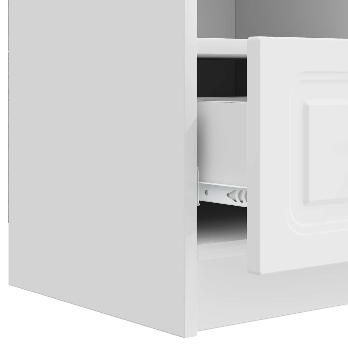 TV-skab Hvid højglans 102 x 34,5 x 47 cm Konstrueret træ