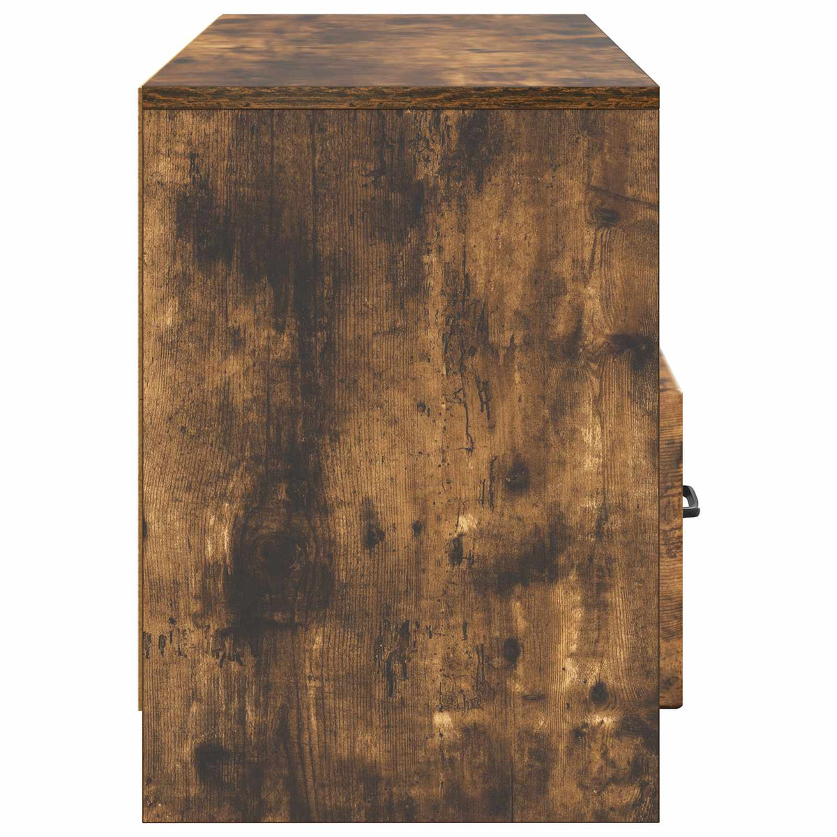 TV-skab med skuffe Røget eg 102 x 34,5 x 47 cm Konstrueret træ