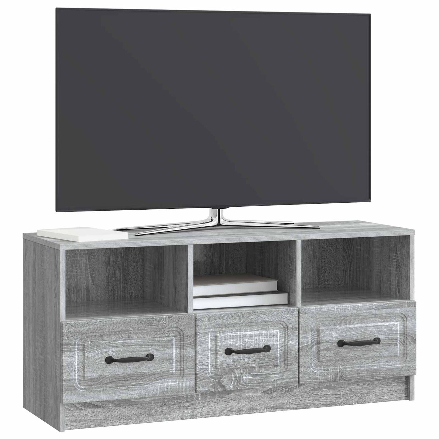 TV-skab Grå sonoma-eg 102 x 34,5 x 47 cm Konstrueret træ