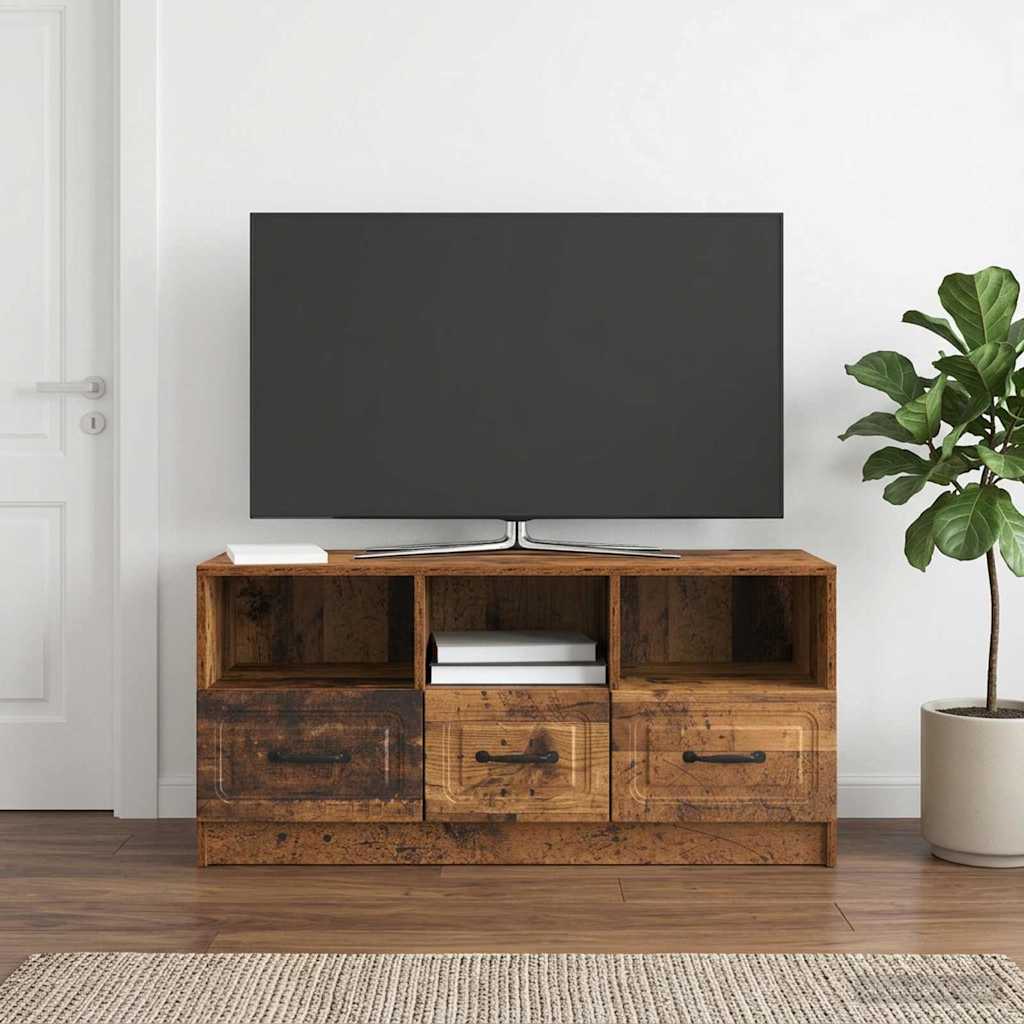 TV-skab Gammelt træ 102 x 34,5 x 47 cm Konstrueret træ