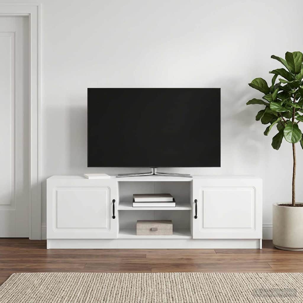 TV-skab Hvid 150 x 31 x 47 cm Konstrueret træ