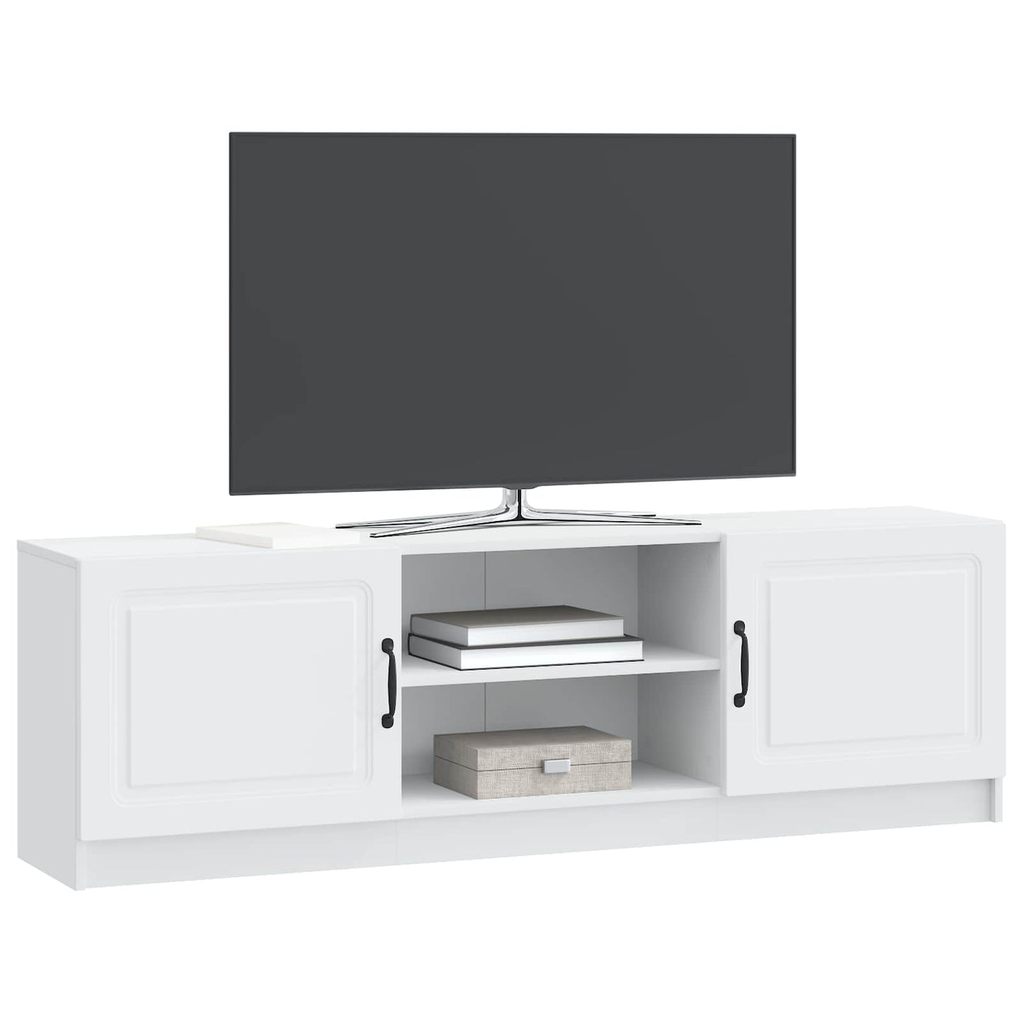 TV-skab Hvid 150 x 31 x 47 cm Konstrueret træ