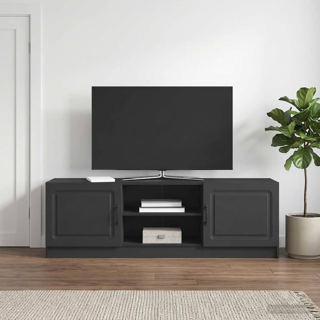 TV-skab Sort 150 x 31 x 47 cm Konstrueret træ