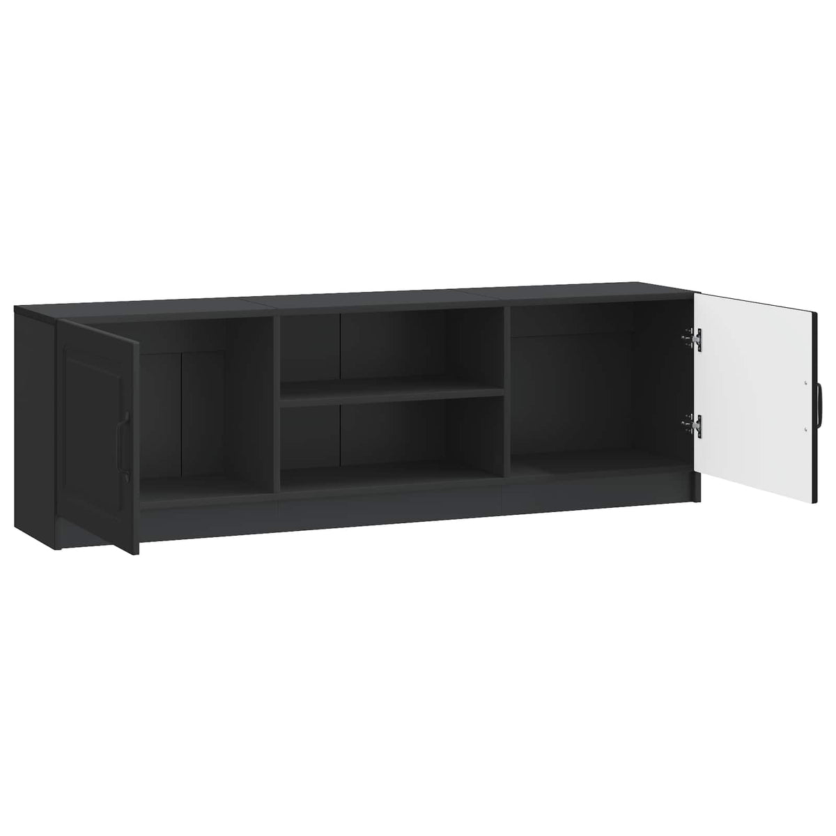 TV-skab Sort 150 x 31 x 47 cm Konstrueret træ
