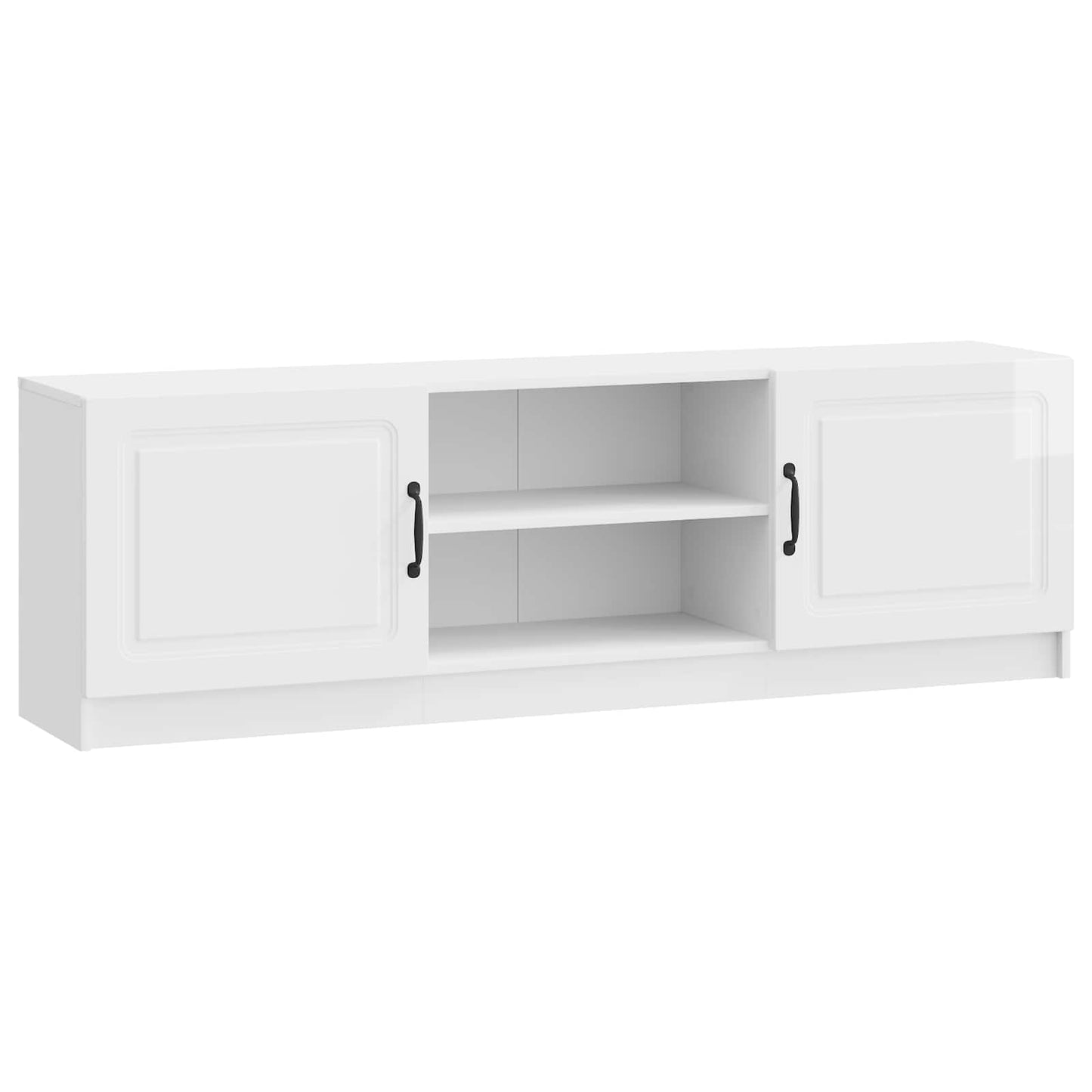 TV-skab Hvid højglans 150 x 31 x 47 cm Konstrueret træ