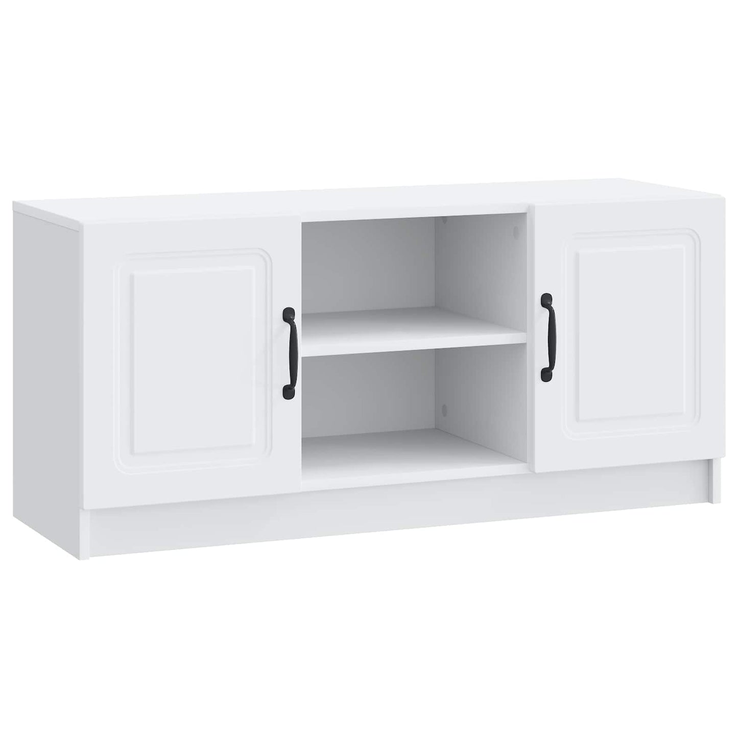TV-skab Hvid 102 x 34,5 x 47 cm Konstrueret træ