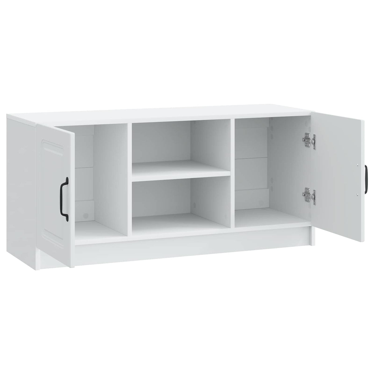 TV-skab Hvid 102 x 34,5 x 47 cm Konstrueret træ