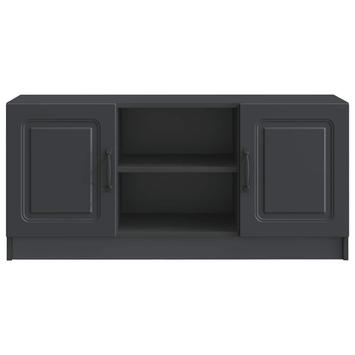TV-skab Sort 102 x 34,5 x 47 cm Konstrueret træ