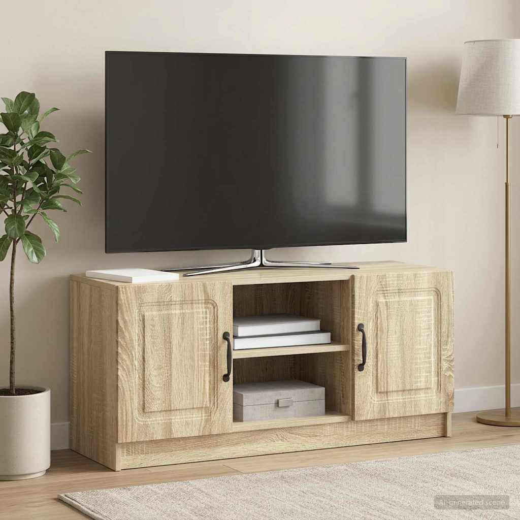 TV-skab Sonoma-eg 102 x 34,5 x 47 cm Konstrueret træ