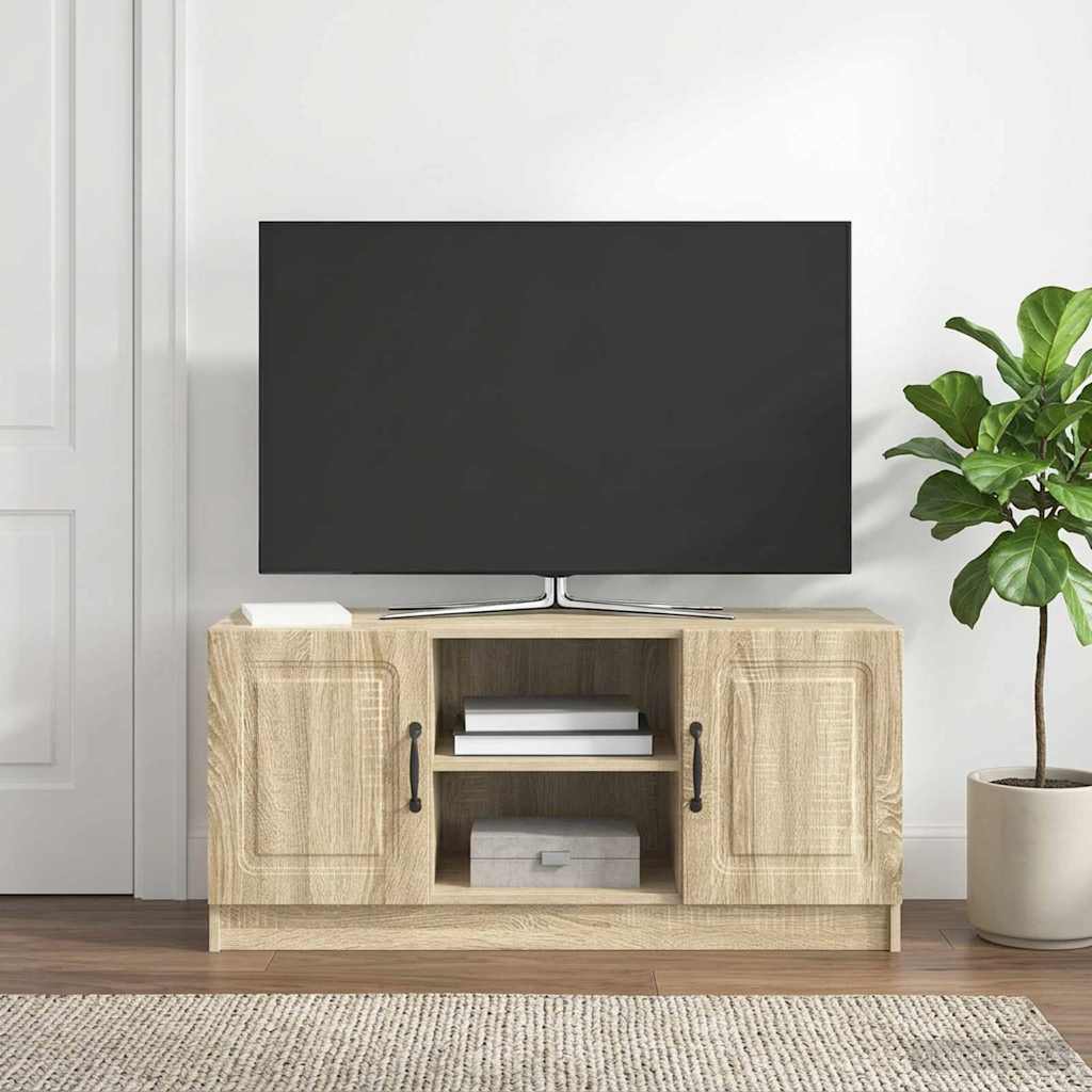 TV-skab Sonoma-eg 102 x 34,5 x 47 cm Konstrueret træ