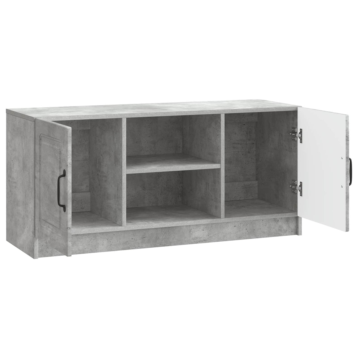 TV-skab Betongrå 102 x 34,5 x 47 cm Konstrueret træ
