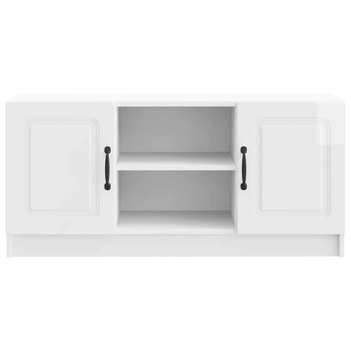 TV-skab Hvid højglans 102 x 34,5 x 47 cm Konstrueret træ