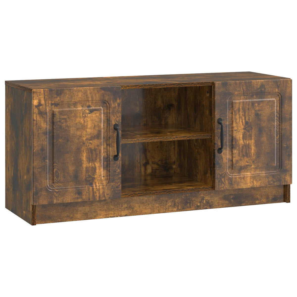 TV-skab Røget eg 102 x 34,5 x 47 cm Konstrueret træ