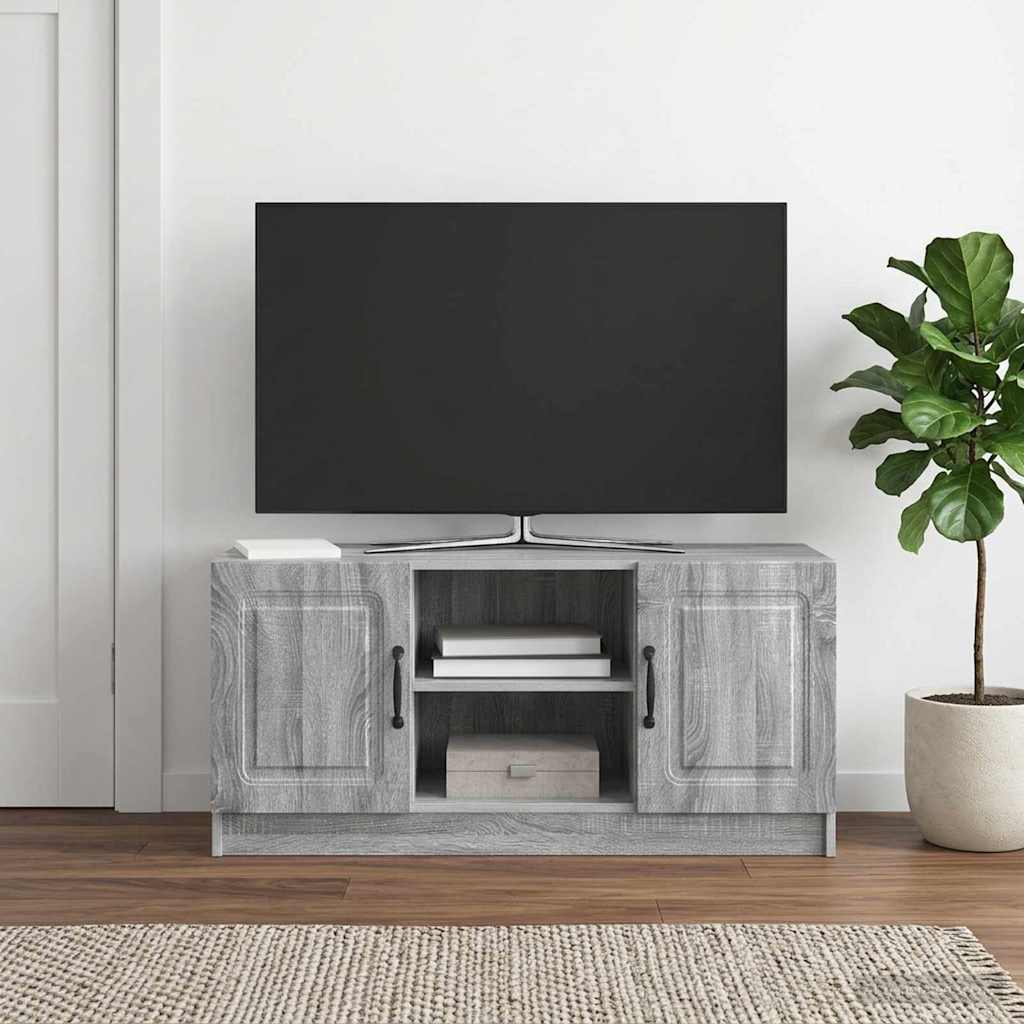 TV-skab Grå sonoma-eg 102 x 34,5 x 47 cm Konstrueret træ
