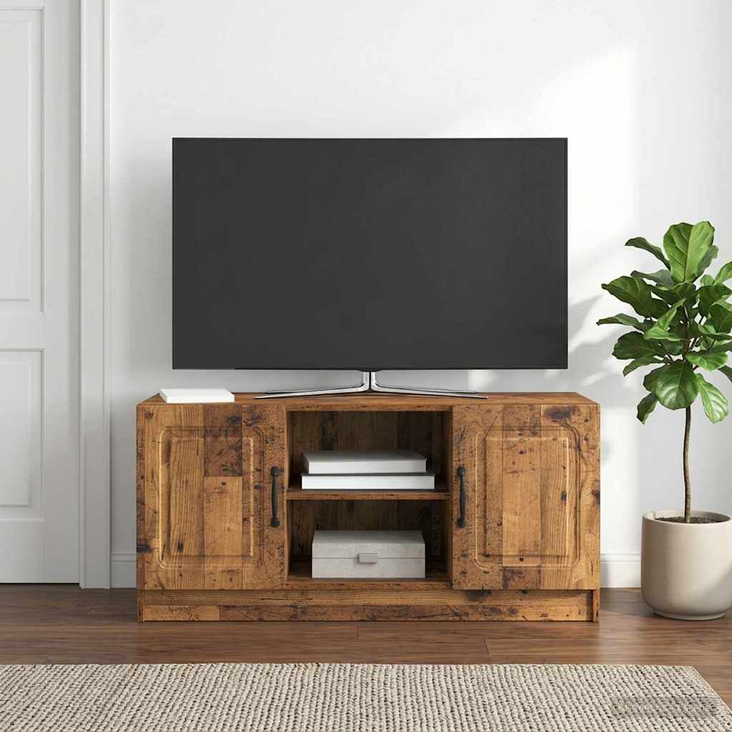 TV-skab Gammelt træ 102 x 34,5 x 47 cm Konstrueret træ