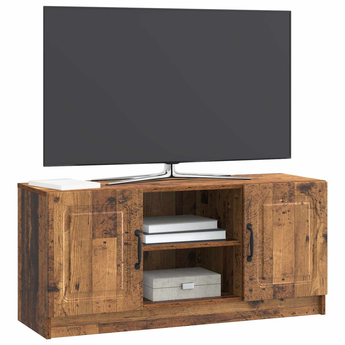 TV-skab Gammelt træ 102 x 34,5 x 47 cm Konstrueret træ