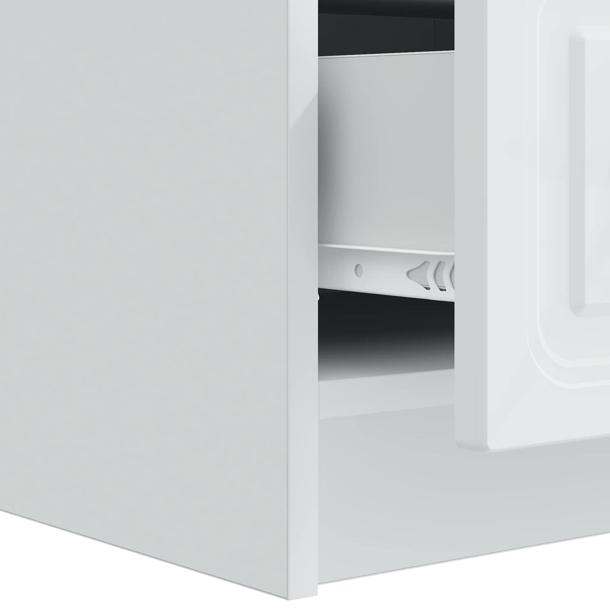 TV-skab med skuffe Hvid 147 x 34,5 x 27 cm Konstrueret træ