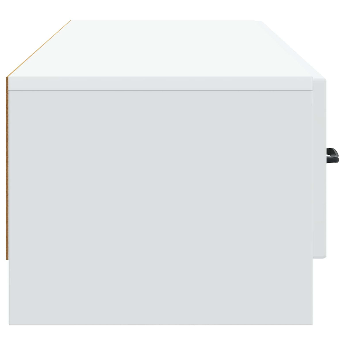 TV-skab med skuffe Hvid 147 x 34,5 x 27 cm Konstrueret træ