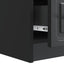 TV-skab 147 x 34,5 x 27 cm Sort Konstrueret træ