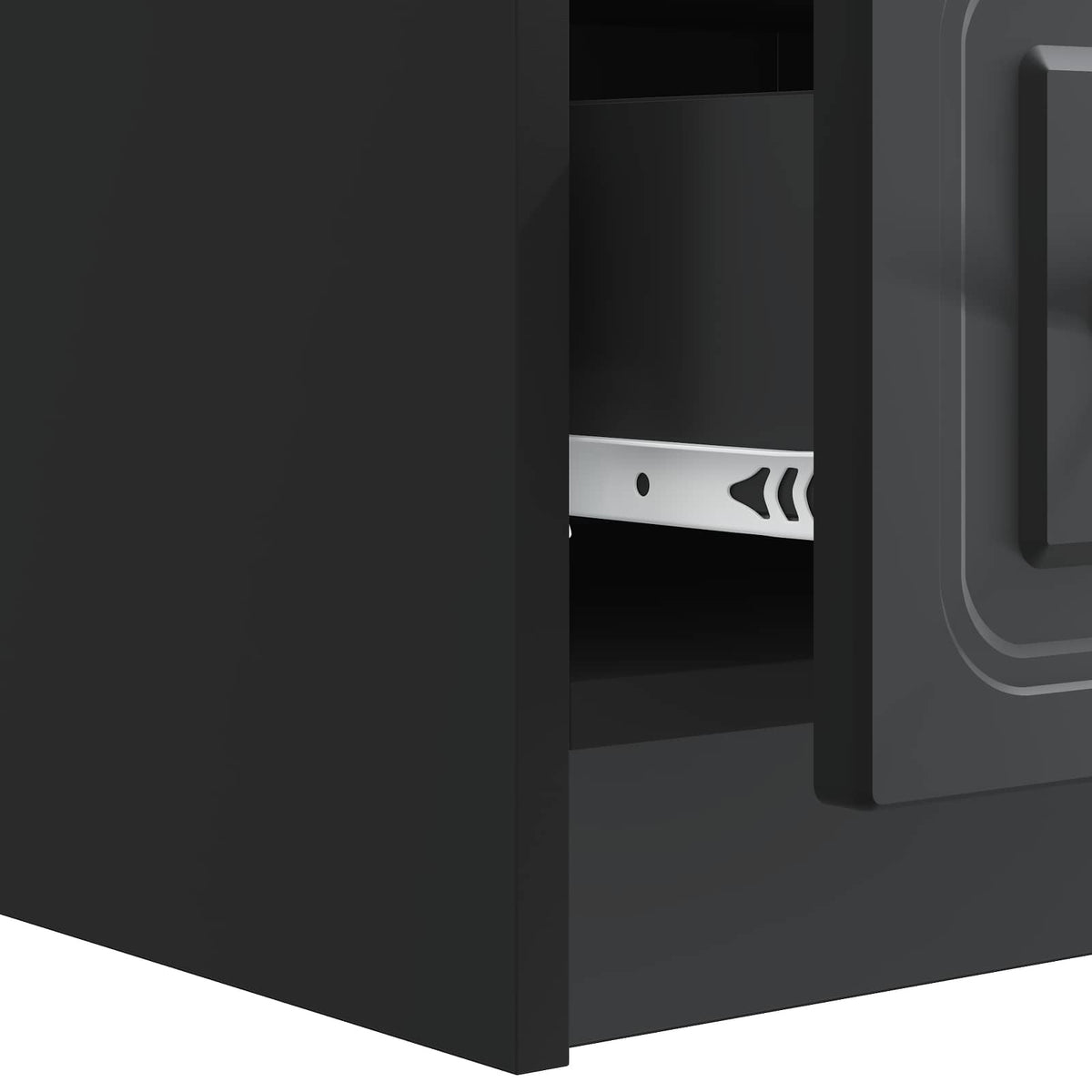 TV-skab 147 x 34,5 x 27 cm Sort Konstrueret træ