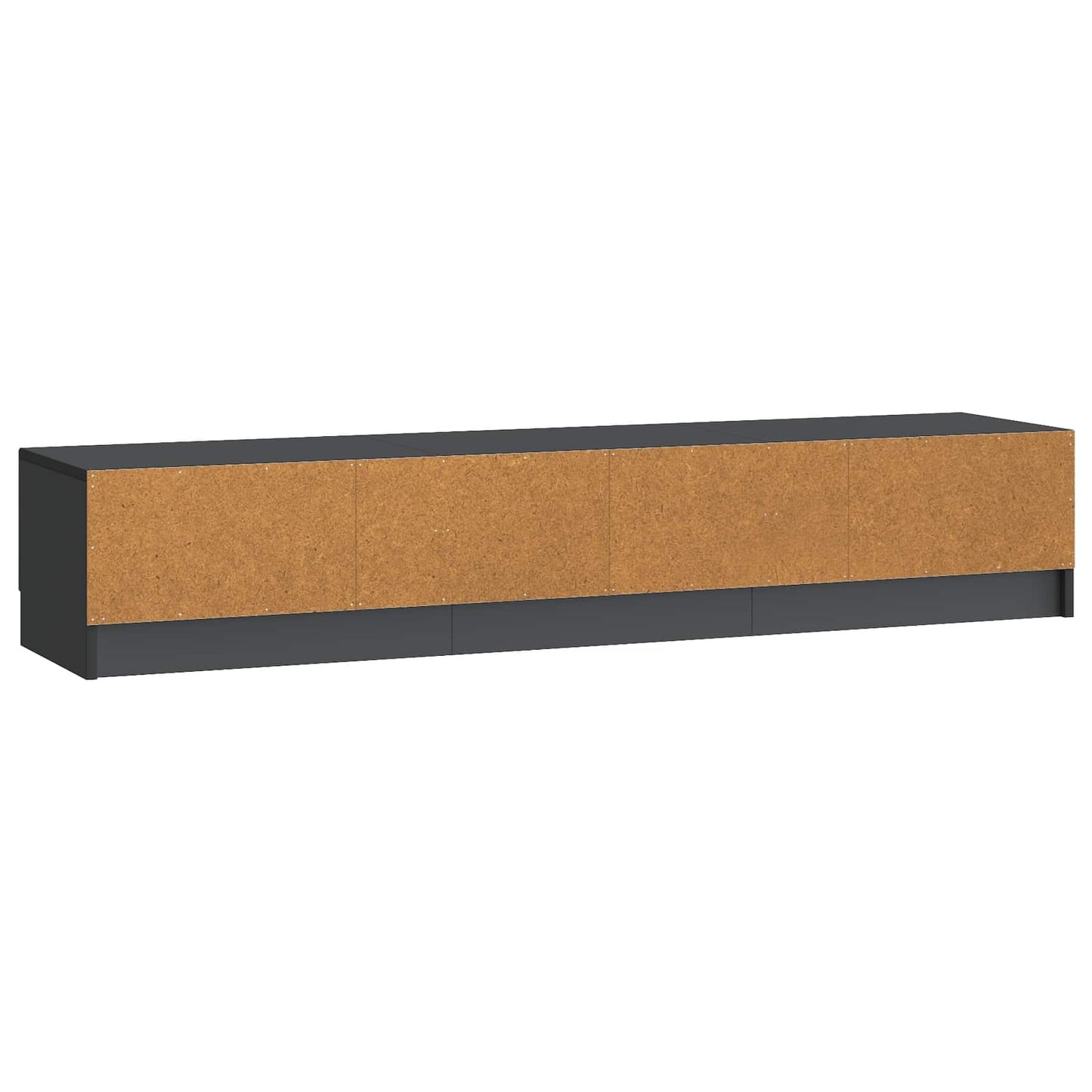 TV-skab 147 x 34,5 x 27 cm Sort Konstrueret træ