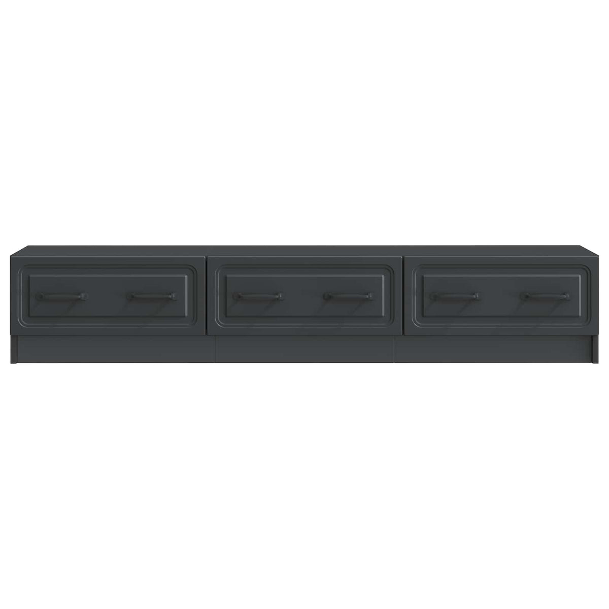 TV-skab 147 x 34,5 x 27 cm Sort Konstrueret træ