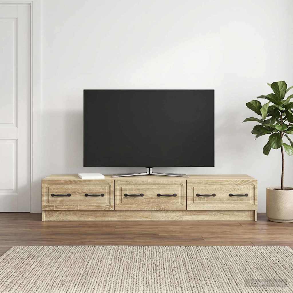 TV-skab 147 x 34,5 x 27 cm Sonoma-eg Konstrueret træ