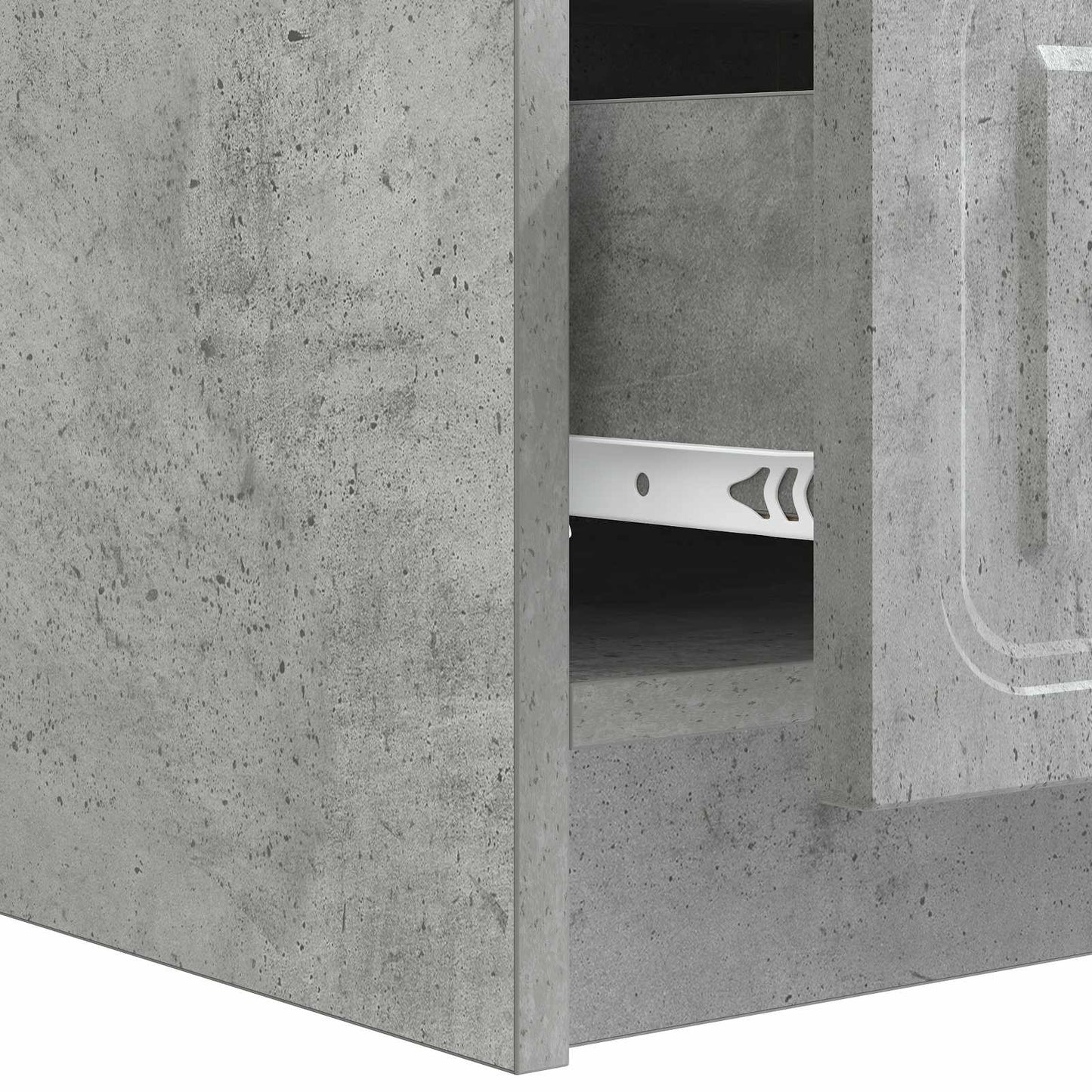 TV-skab 147 x 34,5 x 27 cm Betongrå Konstrueret træ