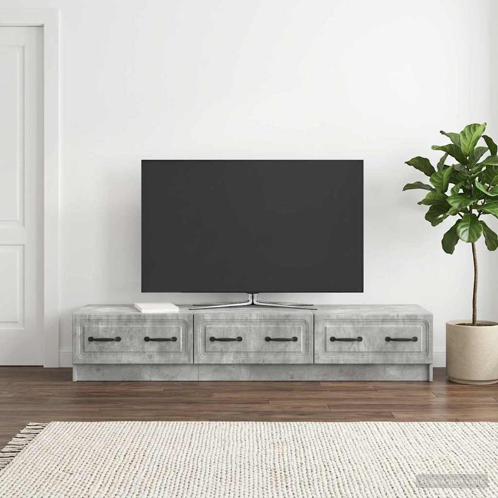 TV-skab 147 x 34,5 x 27 cm Betongrå Konstrueret træ