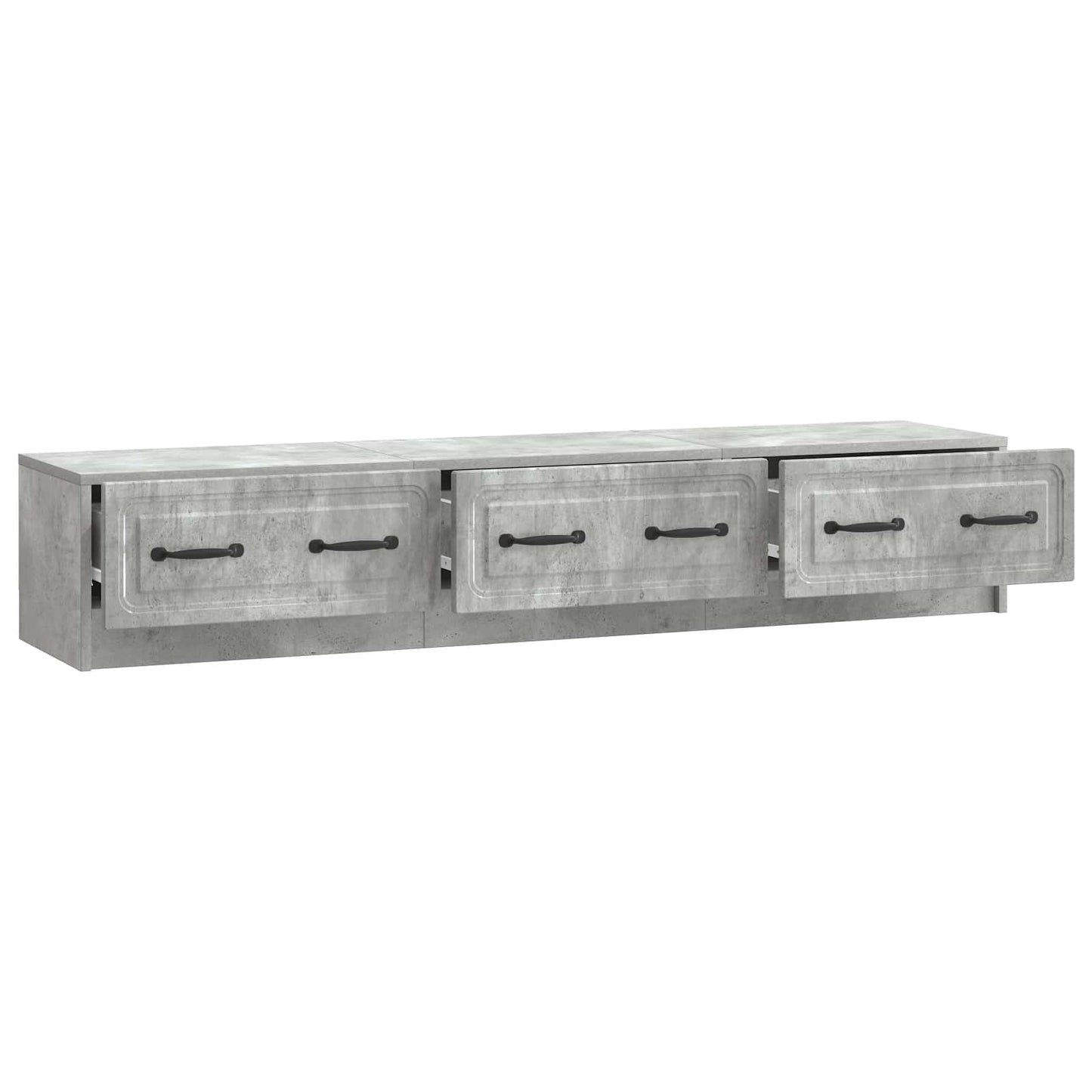 TV-skab 147 x 34,5 x 27 cm Betongrå Konstrueret træ