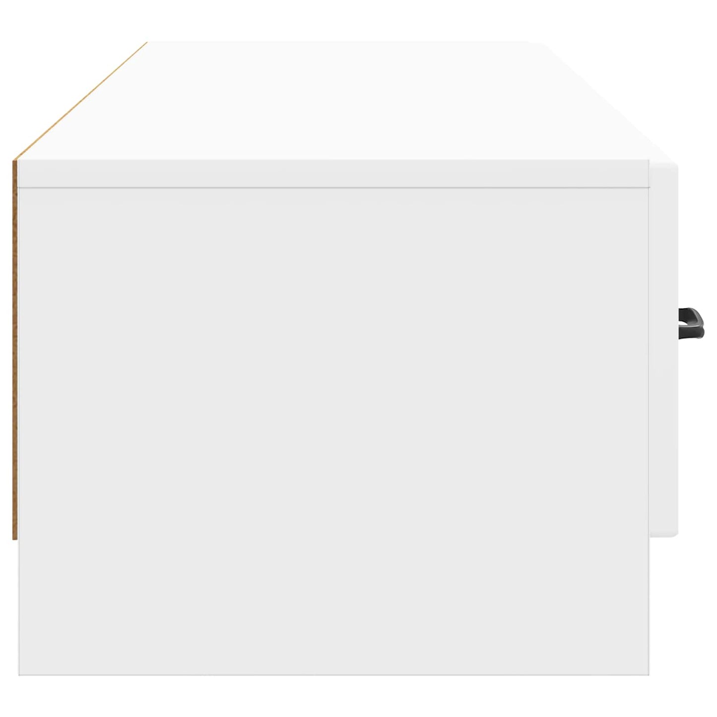 TV-skab 147 x 34,5 x 27 cm Hvid højglans Konstrueret træ