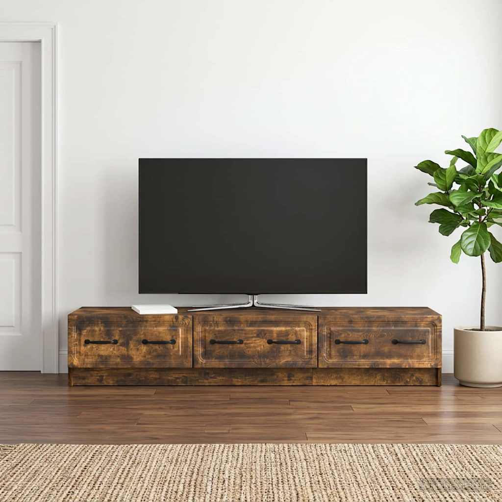TV-skab 147 x 34,5 x 27 cm Røget eg Konstrueret træ