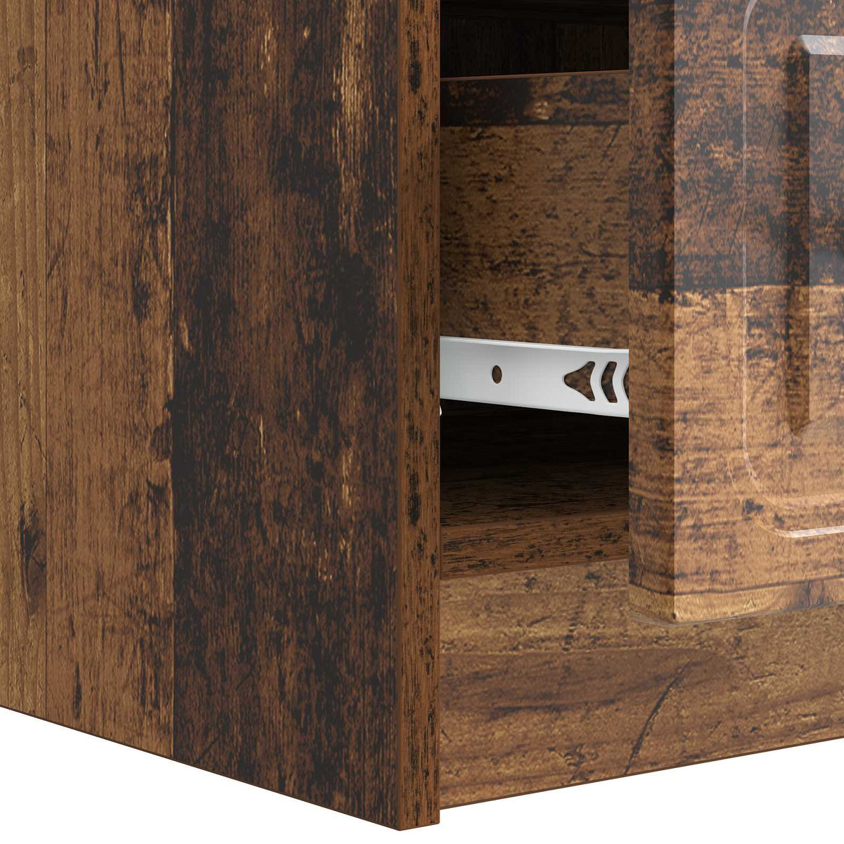 TV-skab 147 x 34,5 x 27 cm Gammelt træ Konstrueret træ