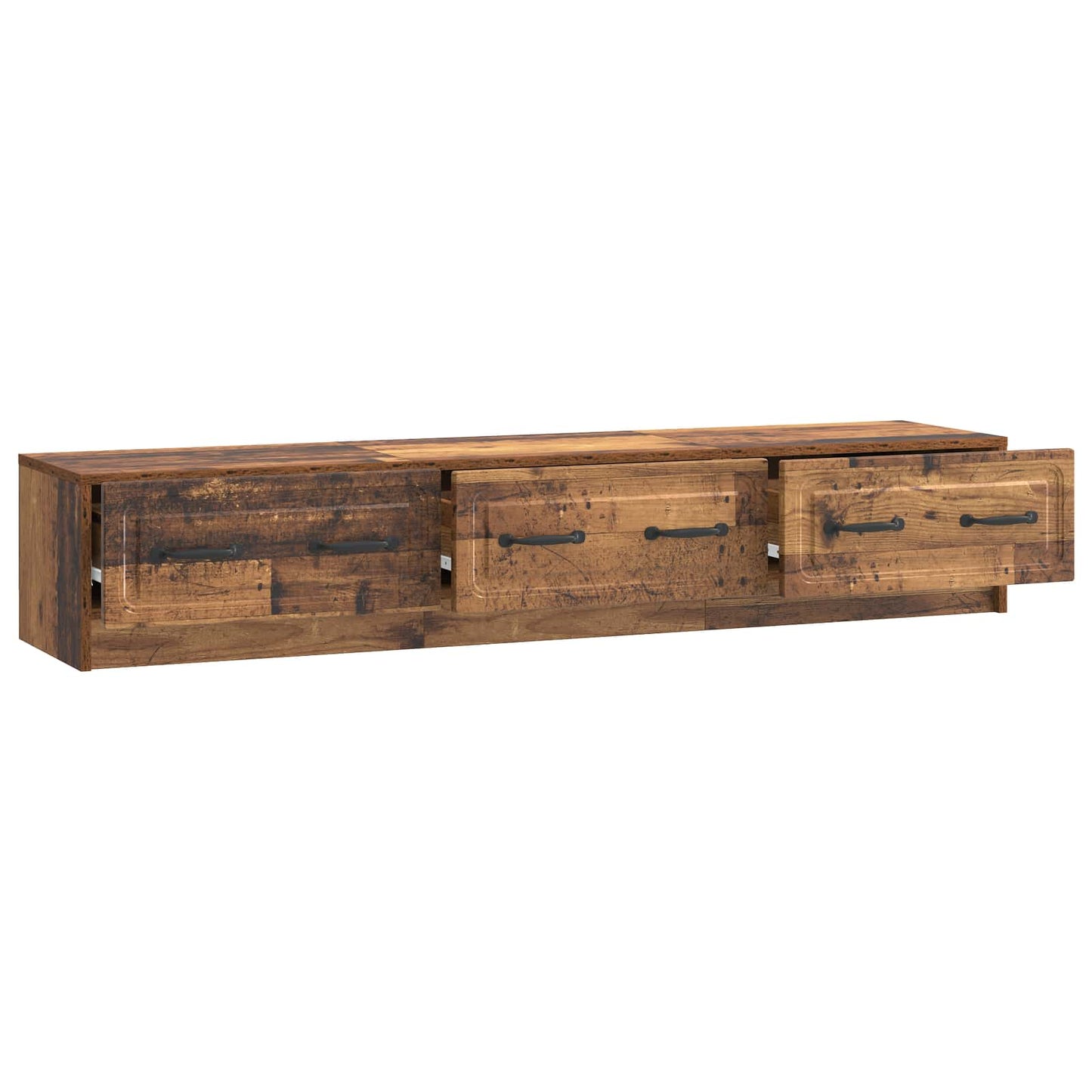 TV-skab 147 x 34,5 x 27 cm Gammelt træ Konstrueret træ