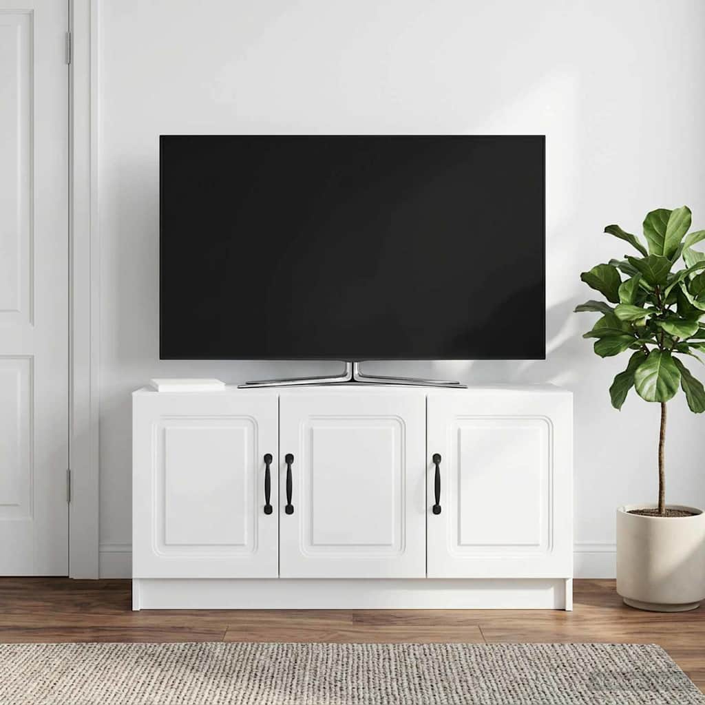 TV-skab Hvid 99 x 34,5 x 47 cm Konstrueret træ