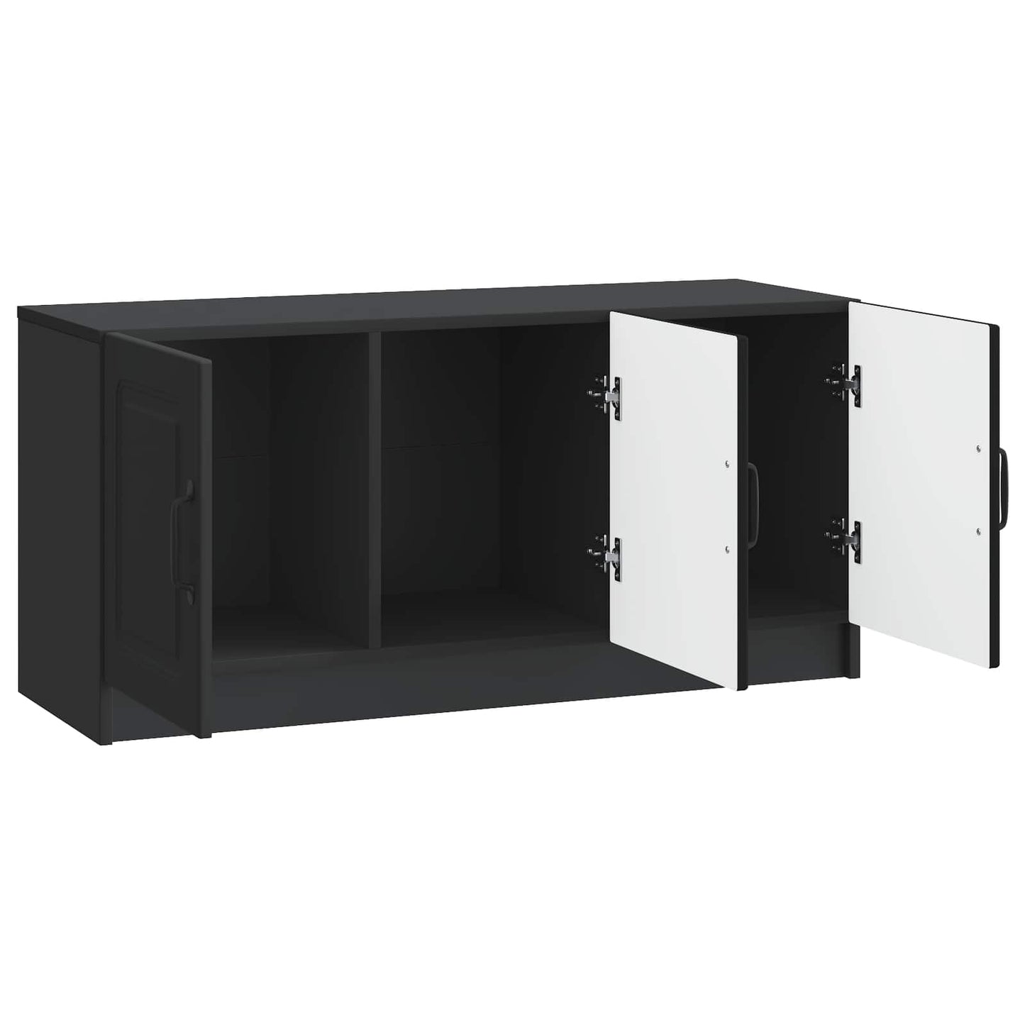 TV-skab Sort 99 x 34,5 x 47 cm Konstrueret træ