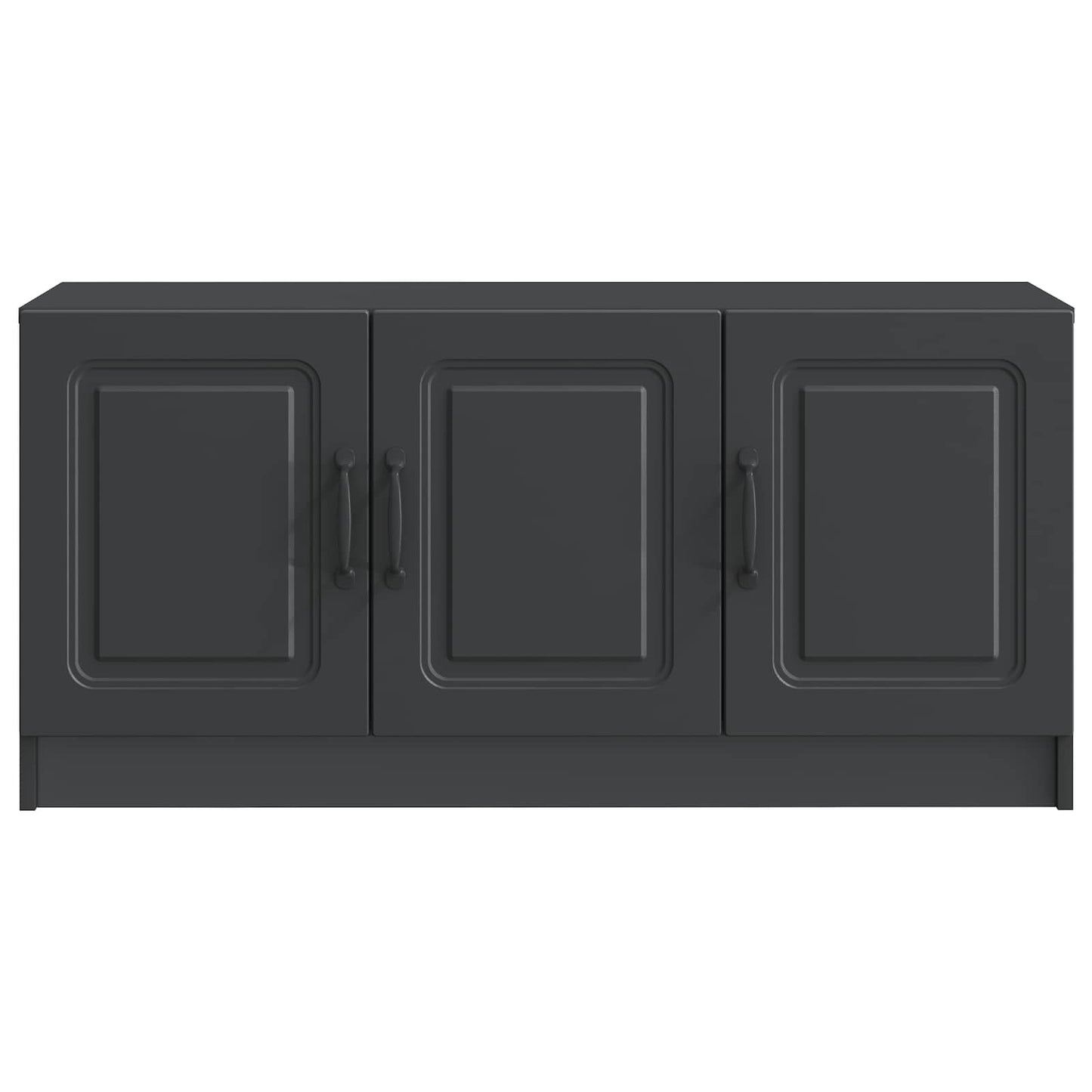 TV-skab Sort 99 x 34,5 x 47 cm Konstrueret træ