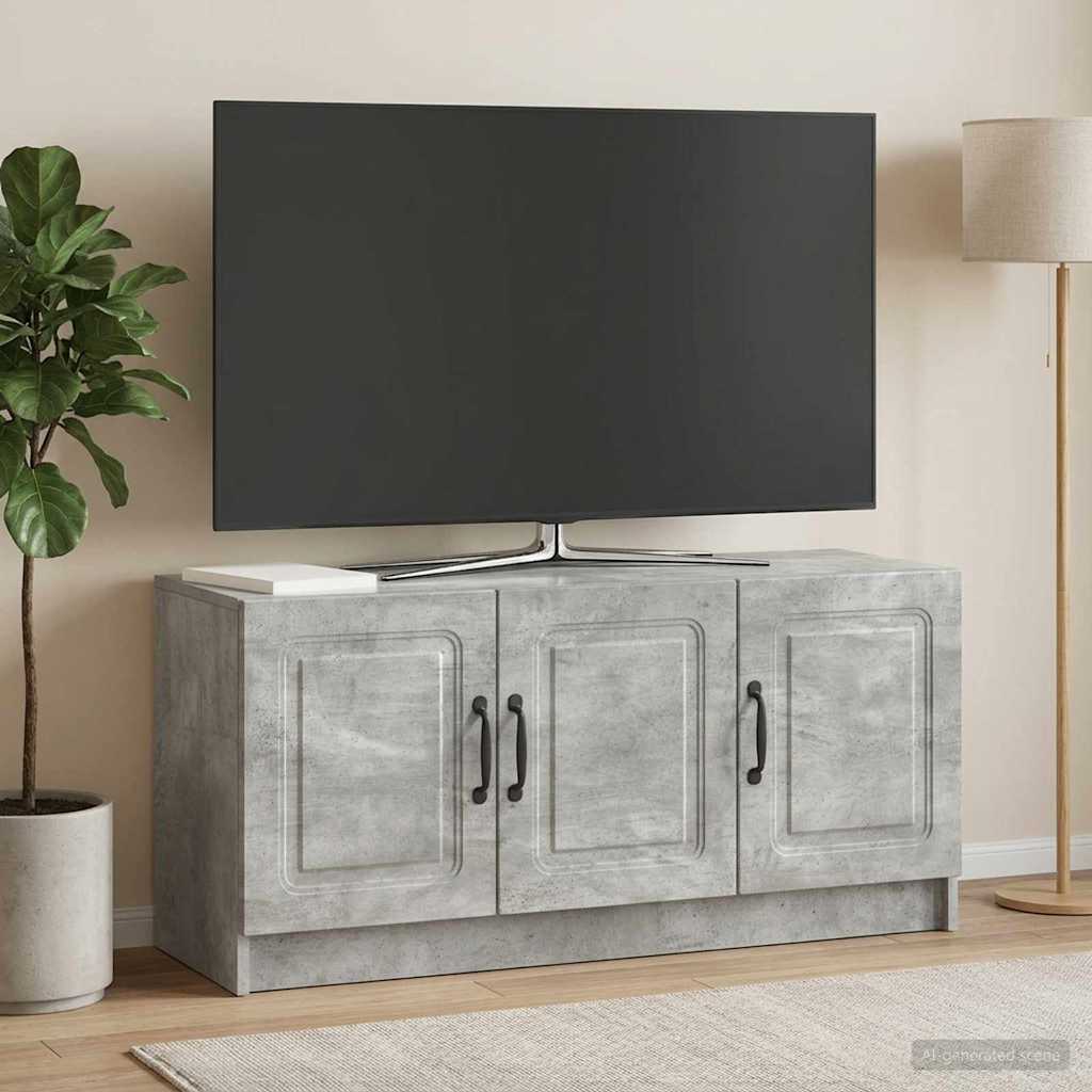 TV-skab Betongrå 99 x 34,5 x 47 cm Konstrueret træ