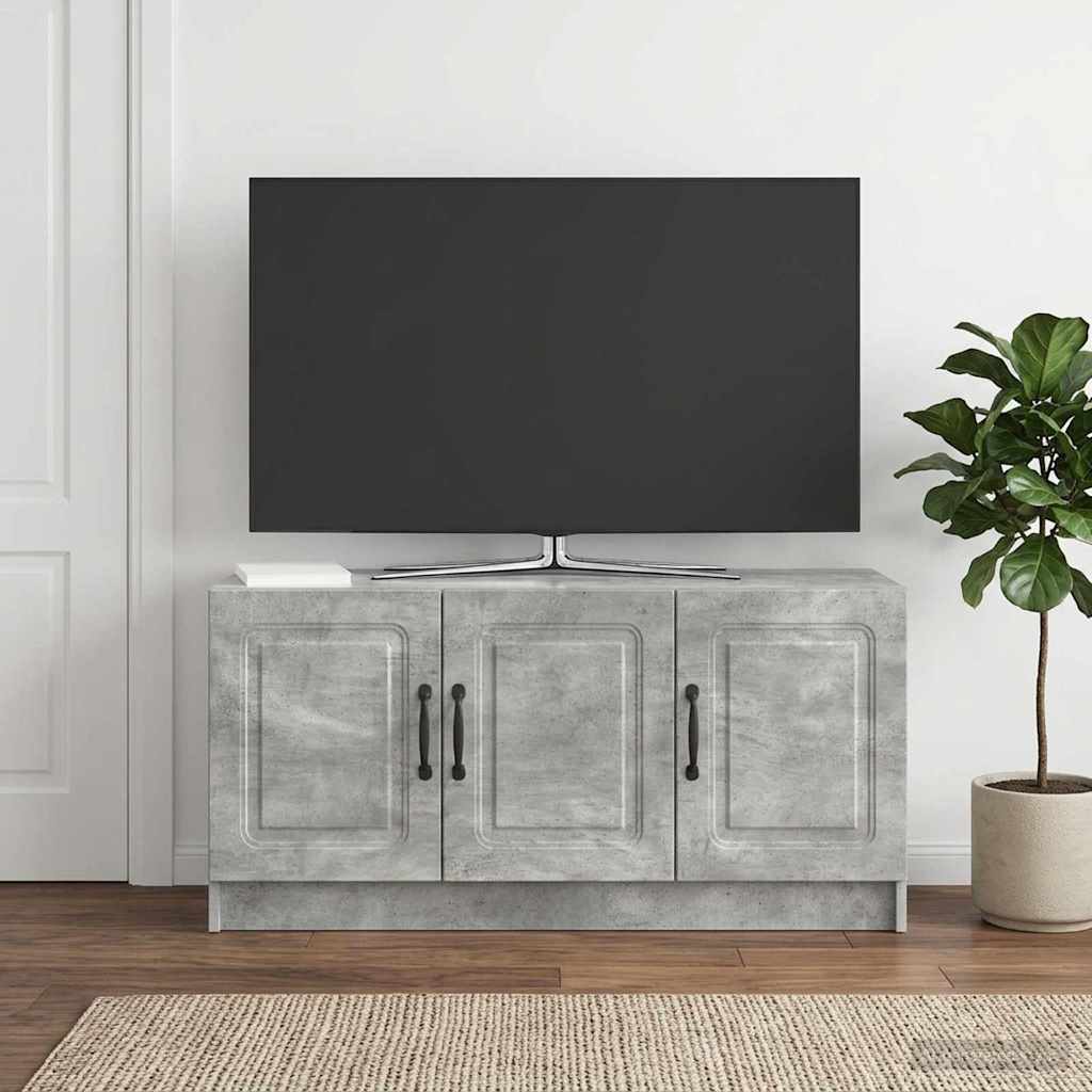 TV-skab Betongrå 99 x 34,5 x 47 cm Konstrueret træ