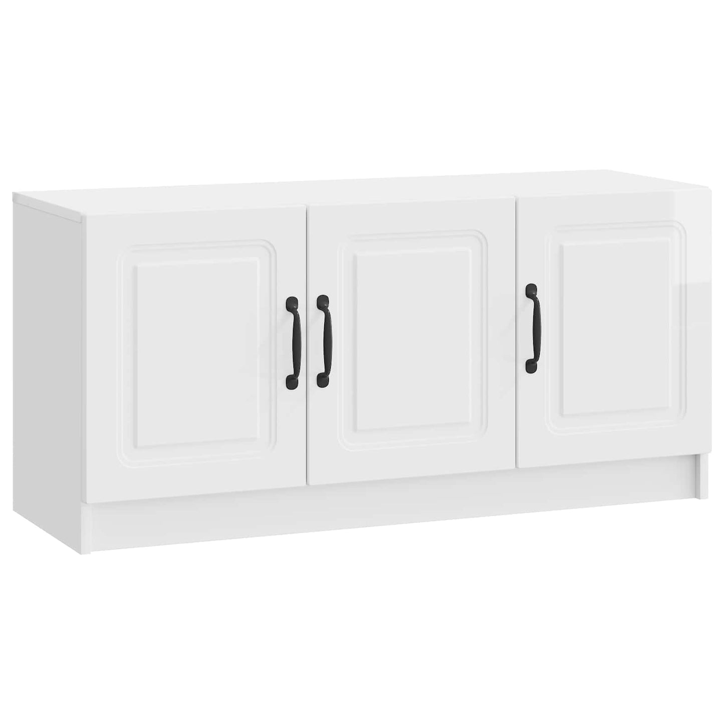 TV-skab Hvid højglans 99 x 34,5 x 47 cm Konstrueret træ