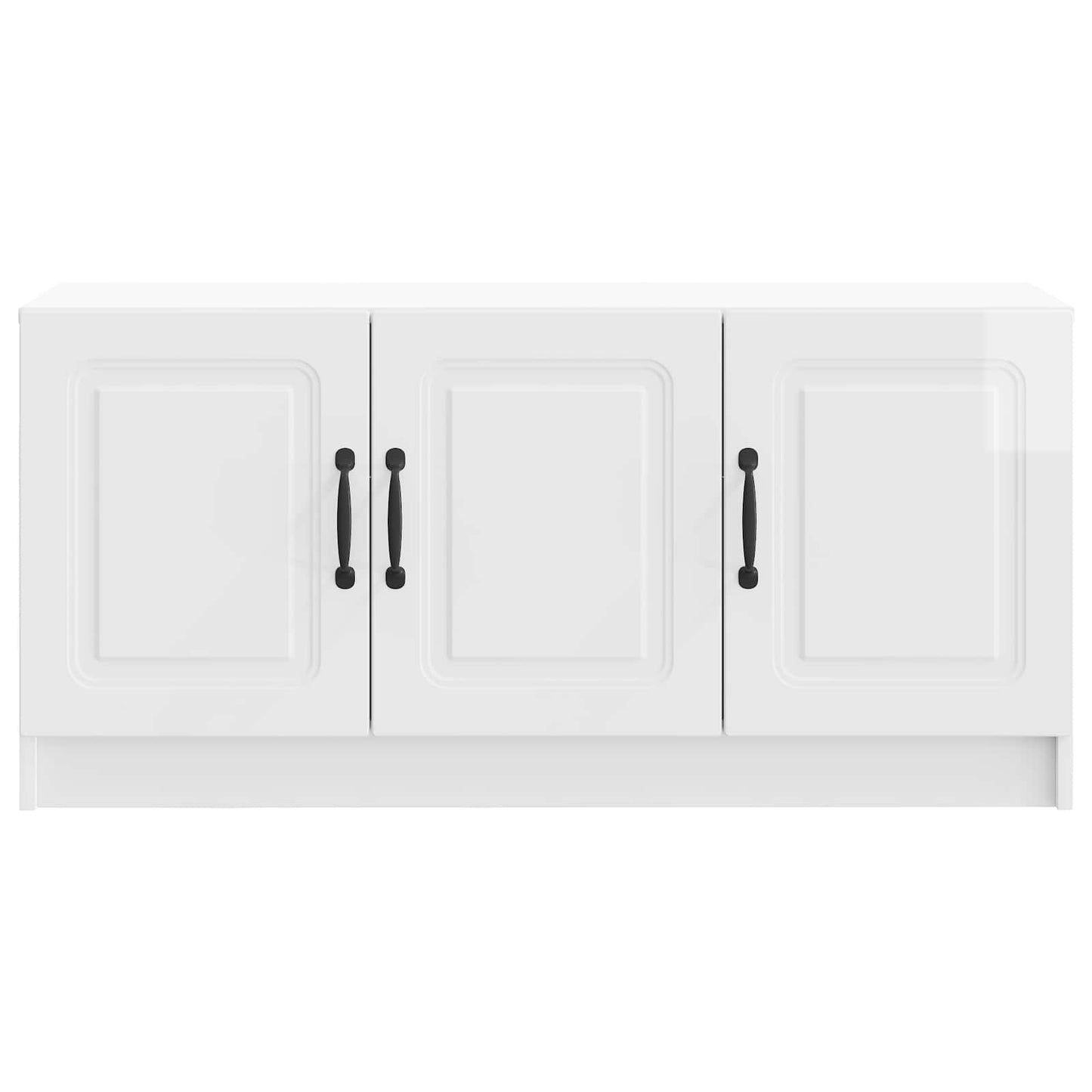 TV-skab Hvid højglans 99 x 34,5 x 47 cm Konstrueret træ