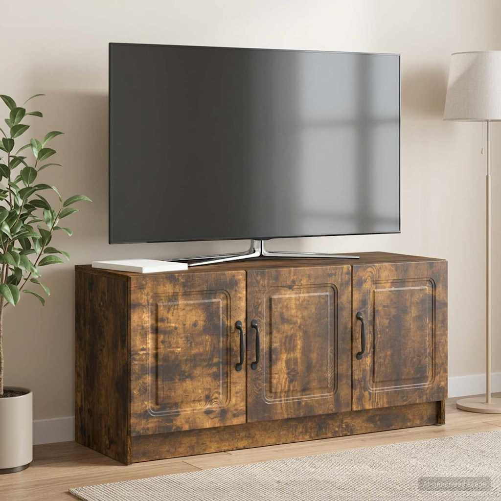TV-skab Røget eg 99 x 34,5 x 47 cm Konstrueret træ