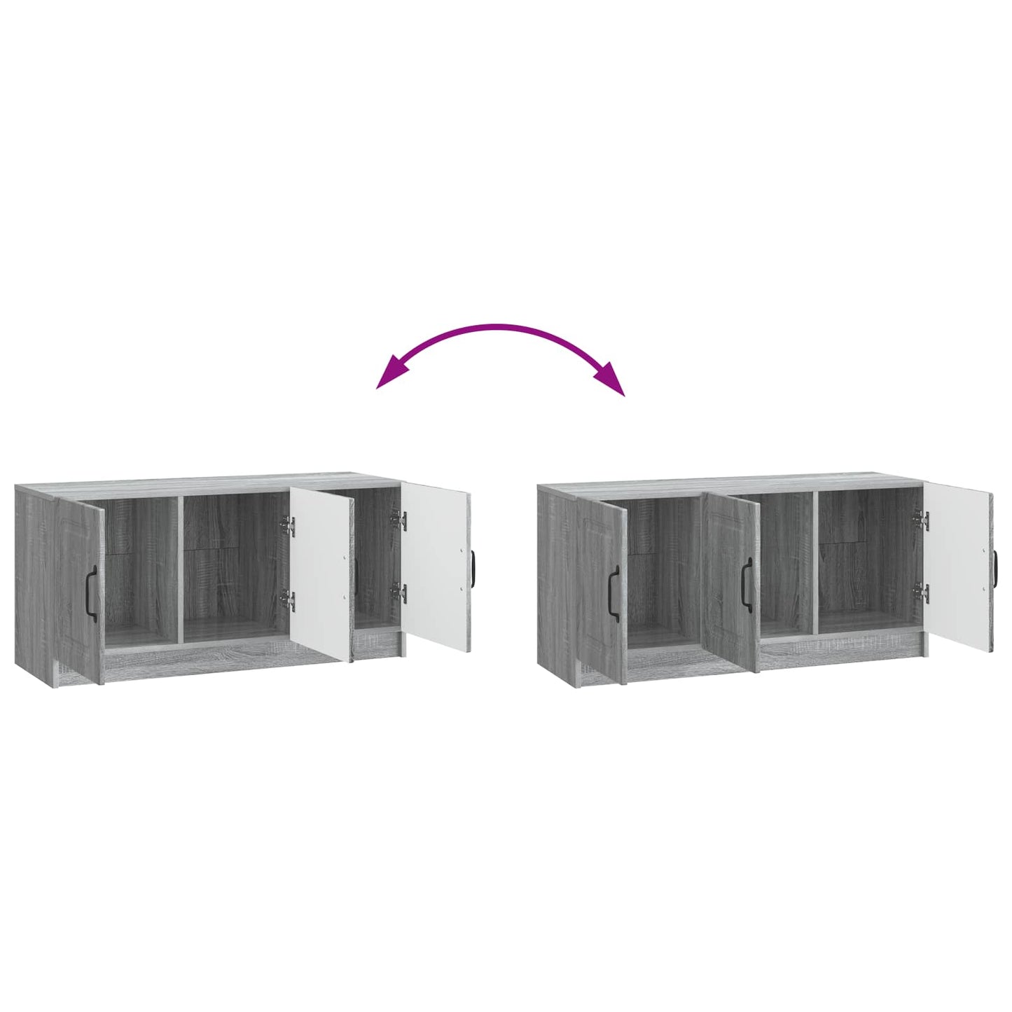 TV-skab Grå sonoma-eg 99 x 34,5 x 47 cm Konstrueret træ