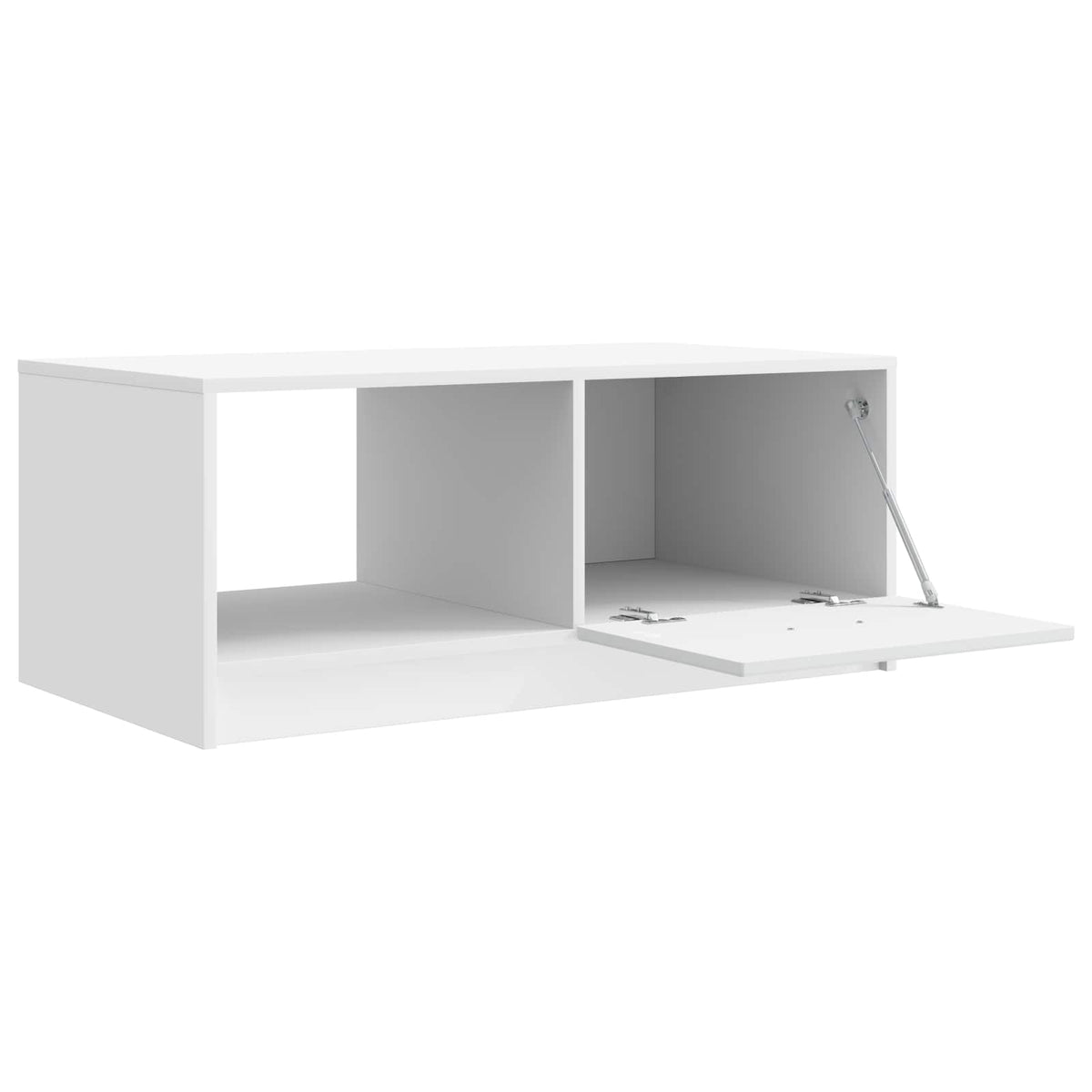 Sofabord Hvid 90 x 50 x 37 cm Konstrueret træ